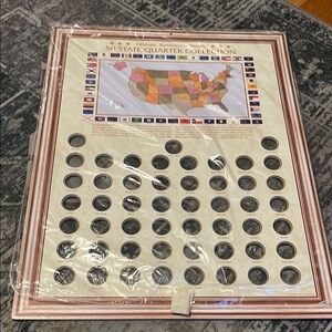 50 State Quarter Collection Display Board